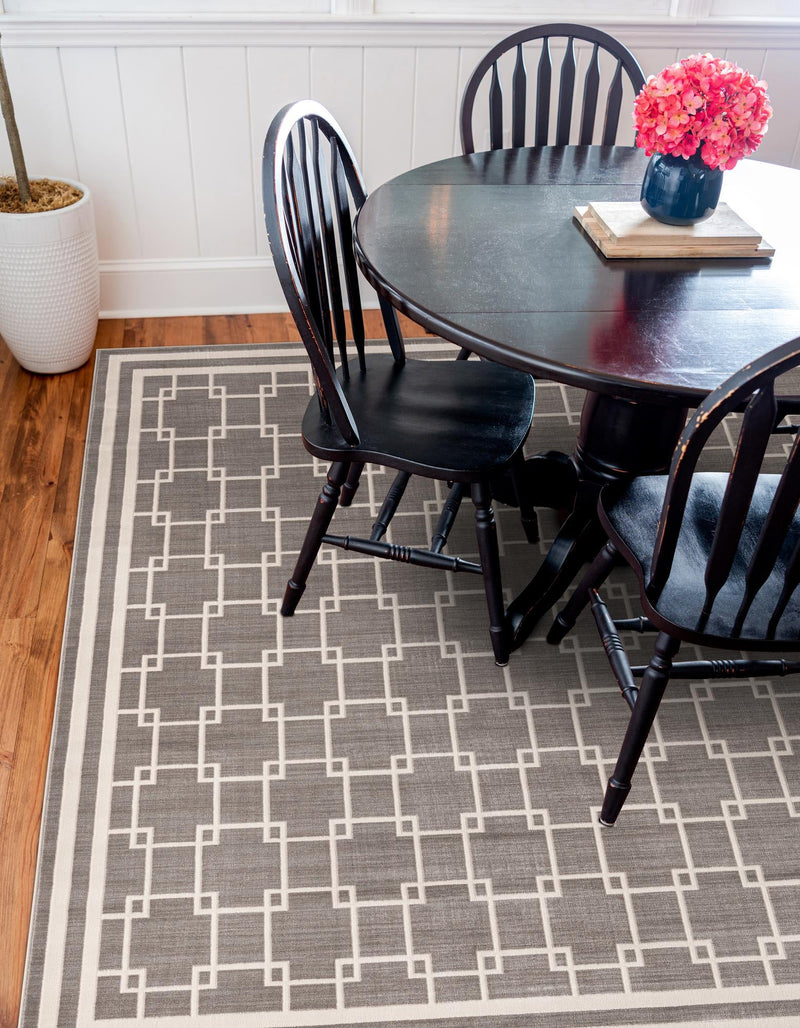 Metro Heights Collection Area Rug -  Ellis Square Gray  lifestyle 39