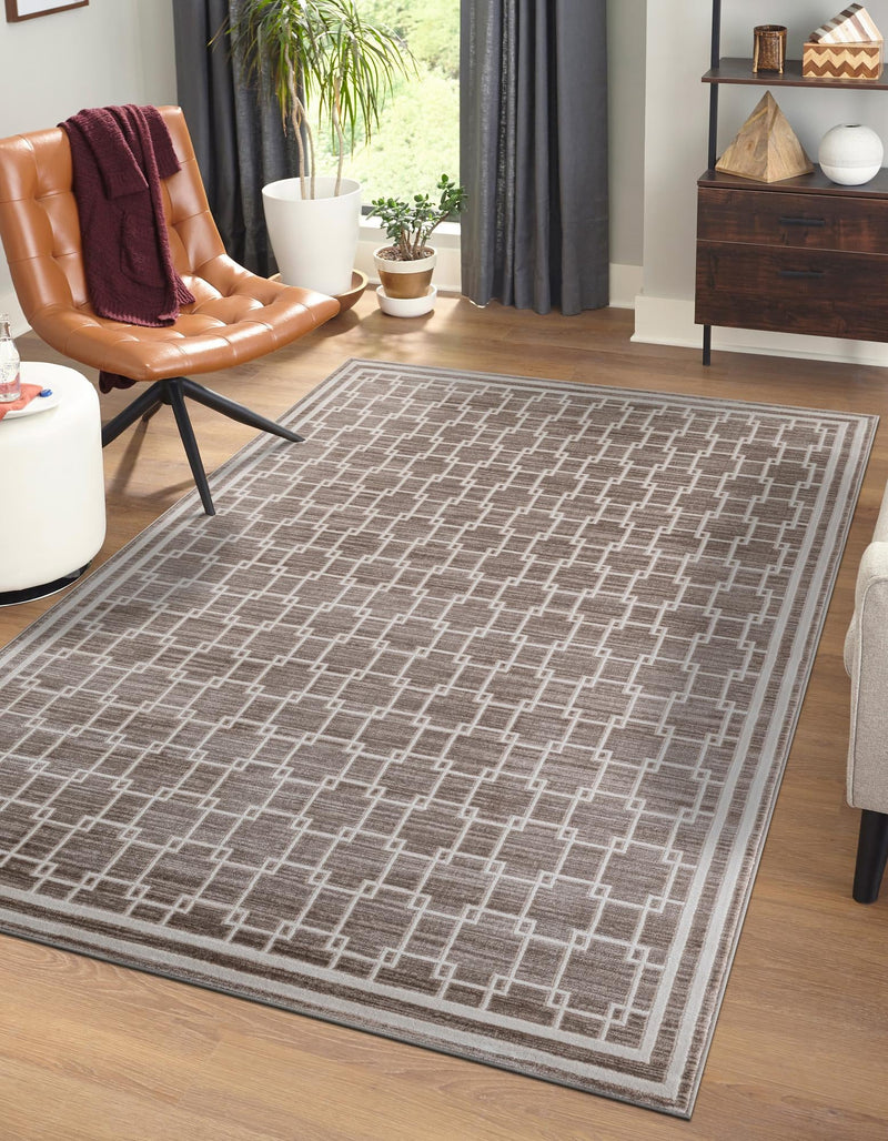 Metro Heights Collection Area Rug -  Wall Rectangle Beige  lifestyle 2