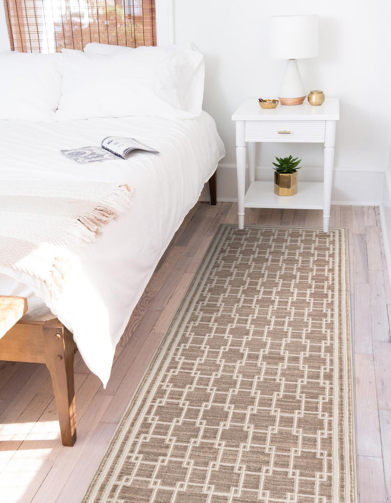 Metro Heights Collection Area Rug -  Wall Runner Beige  lifestyle 26