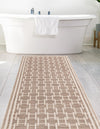 Metro Heights Collection Area Rug -  Wall Runner Beige  lifestyle 47
