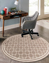 Metro Heights Collection Area Rug -  Wall Round Beige  lifestyle 34