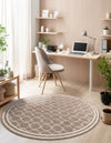 Metro Heights Collection Area Rug -  Wall Round Beige  lifestyle 46