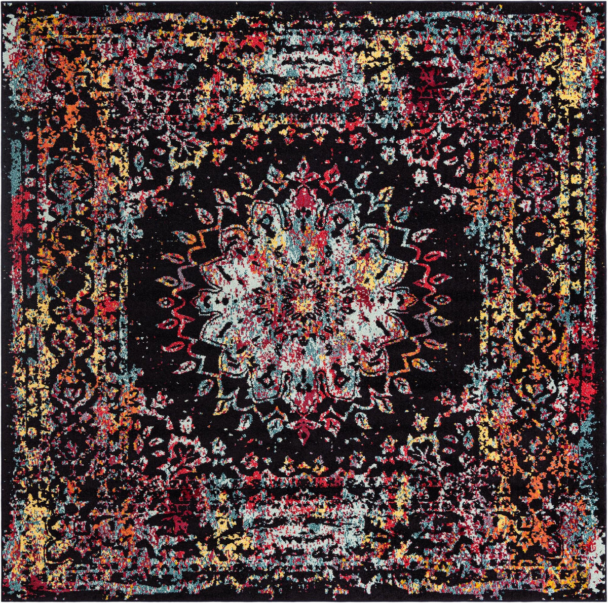 Brighton Terrace Collection Area Rug -  Withdean Square Multi  lifestyle 24