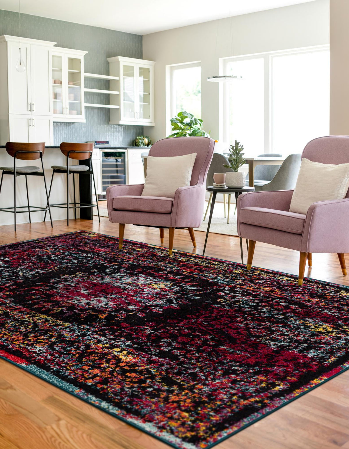 Brighton Terrace Collection Area Rug -  Withdean Rectangle Multi  lifestyle 2