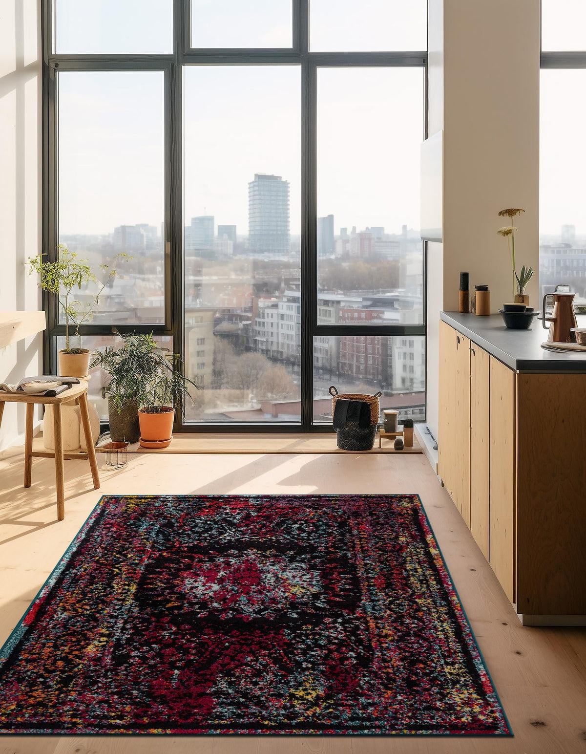 Brighton Terrace Collection Area Rug -  Withdean Rectangle Multi  lifestyle 4