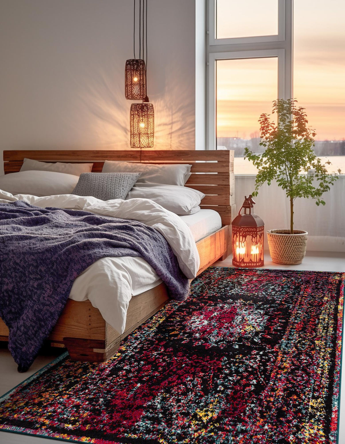 Brighton Terrace Collection Area Rug -  Withdean Rectangle Multi  lifestyle 9