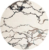 Brighton Terrace Collection Area Rug -  Aldrington Round Ivory  lifestyle 47