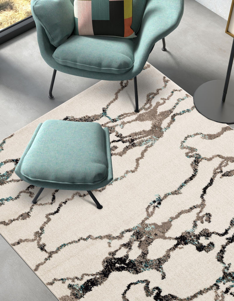 Brighton Terrace Collection Area Rug -  Aldrington Rectangle Ivory  lifestyle 19