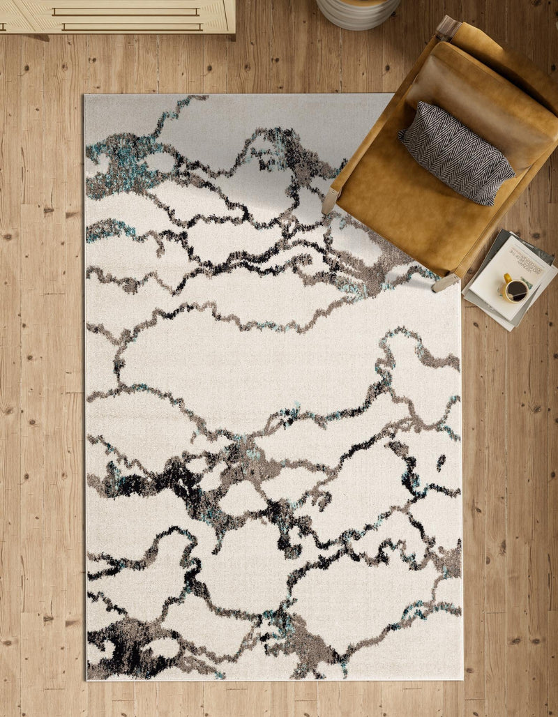 Brighton Terrace Collection Area Rug -  Aldrington Rectangle Ivory  lifestyle 24
