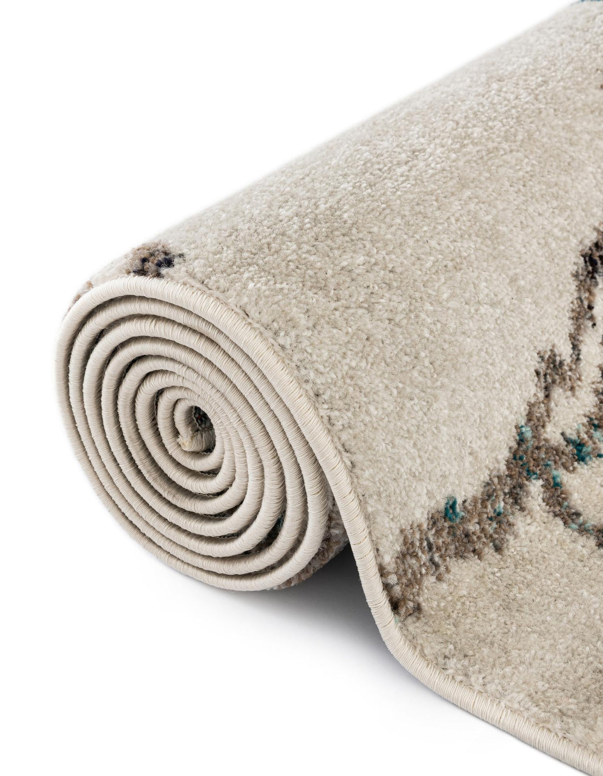 Brighton Terrace Collection Area Rug -  Aldrington Rectangle Ivory  lifestyle 37