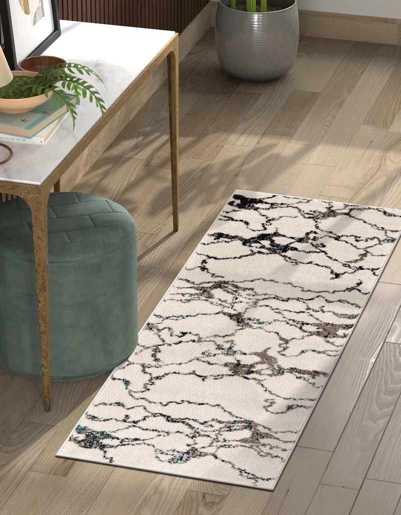 Brighton Terrace Collection Area Rug -  Aldrington Runner Ivory  lifestyle 66