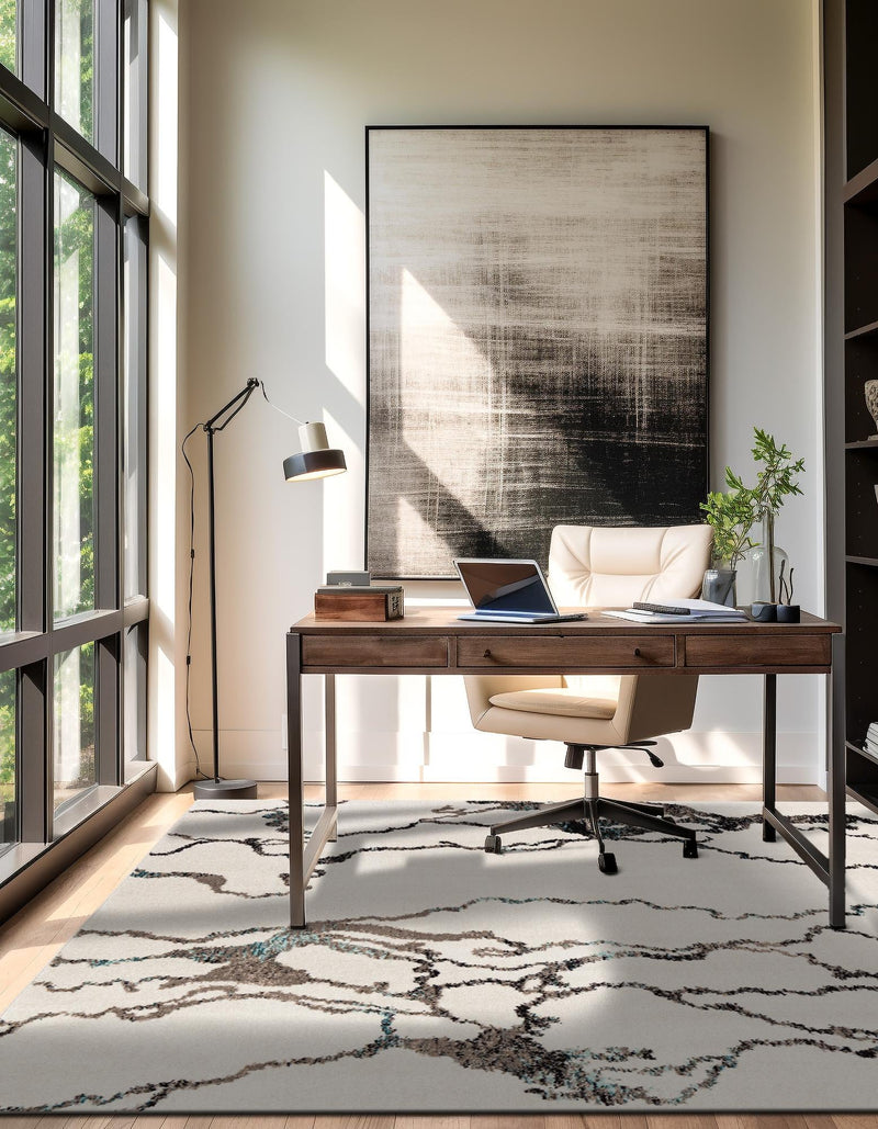 Brighton Terrace Collection Area Rug -  Aldrington Square Ivory  lifestyle 86