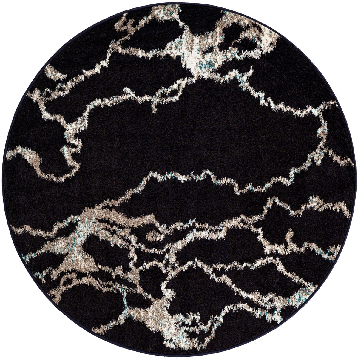Brighton Terrace Collection Area Rug -  Aldrington Round Navy Blue  lifestyle 45