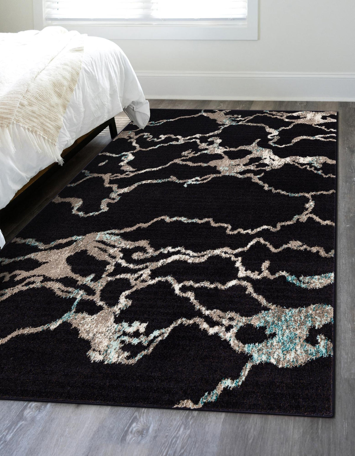 Brighton Terrace Collection Area Rug -  Aldrington Rectangle Navy Blue  lifestyle 20