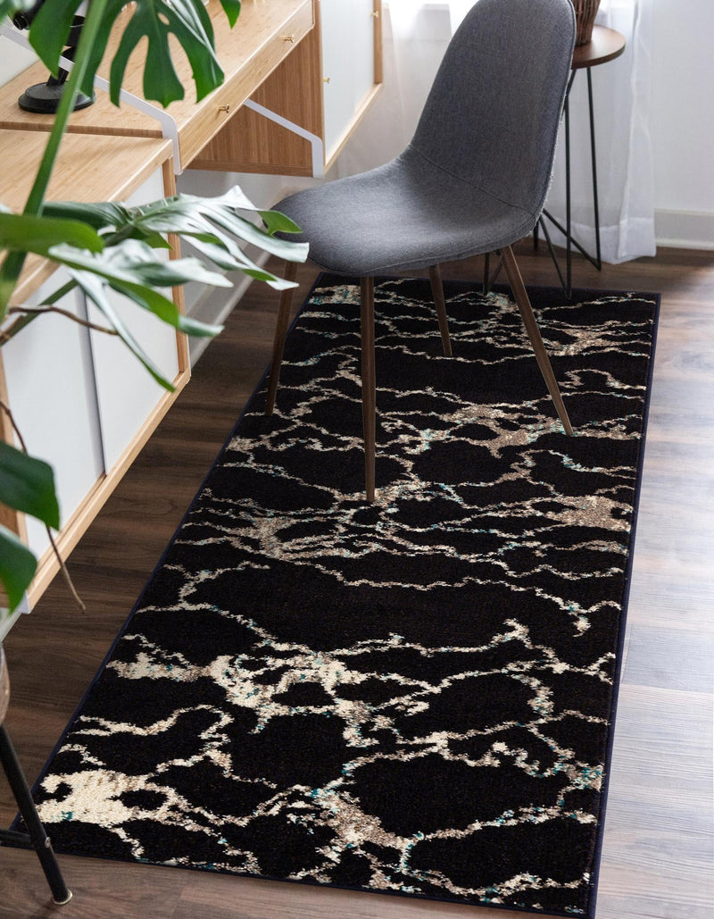 Brighton Terrace Collection Area Rug -  Aldrington Runner Navy Blue  lifestyle 52