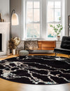 Brighton Terrace Collection Area Rug -  Aldrington Round Navy Blue  lifestyle 49