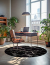 Brighton Terrace Collection Area Rug -  Aldrington Round Navy Blue  lifestyle 51