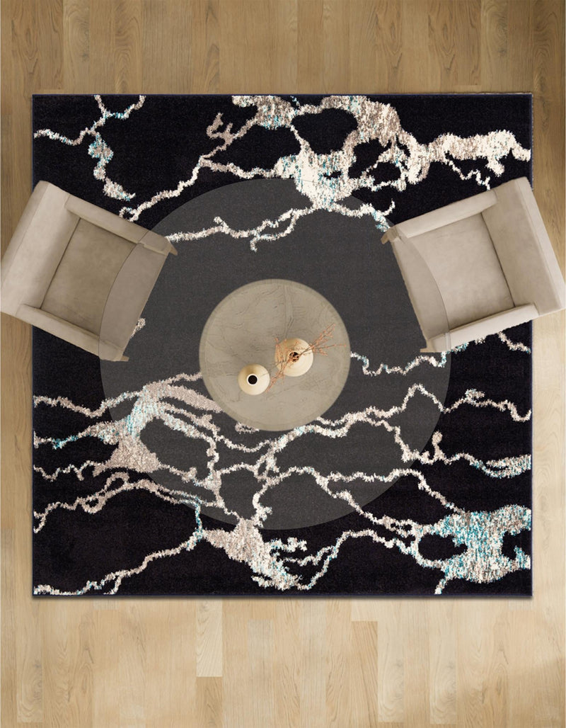 Brighton Terrace Collection Area Rug -  Aldrington Square Navy Blue  lifestyle 66