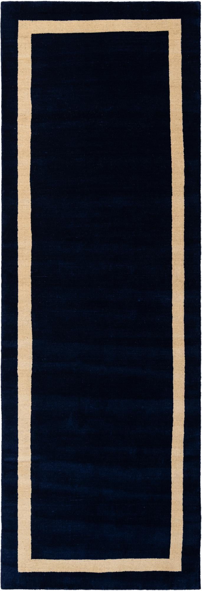 Zara Hills Wool Collection Area Rug - Glenway Runner Cobalt Blue  lifestyle 45