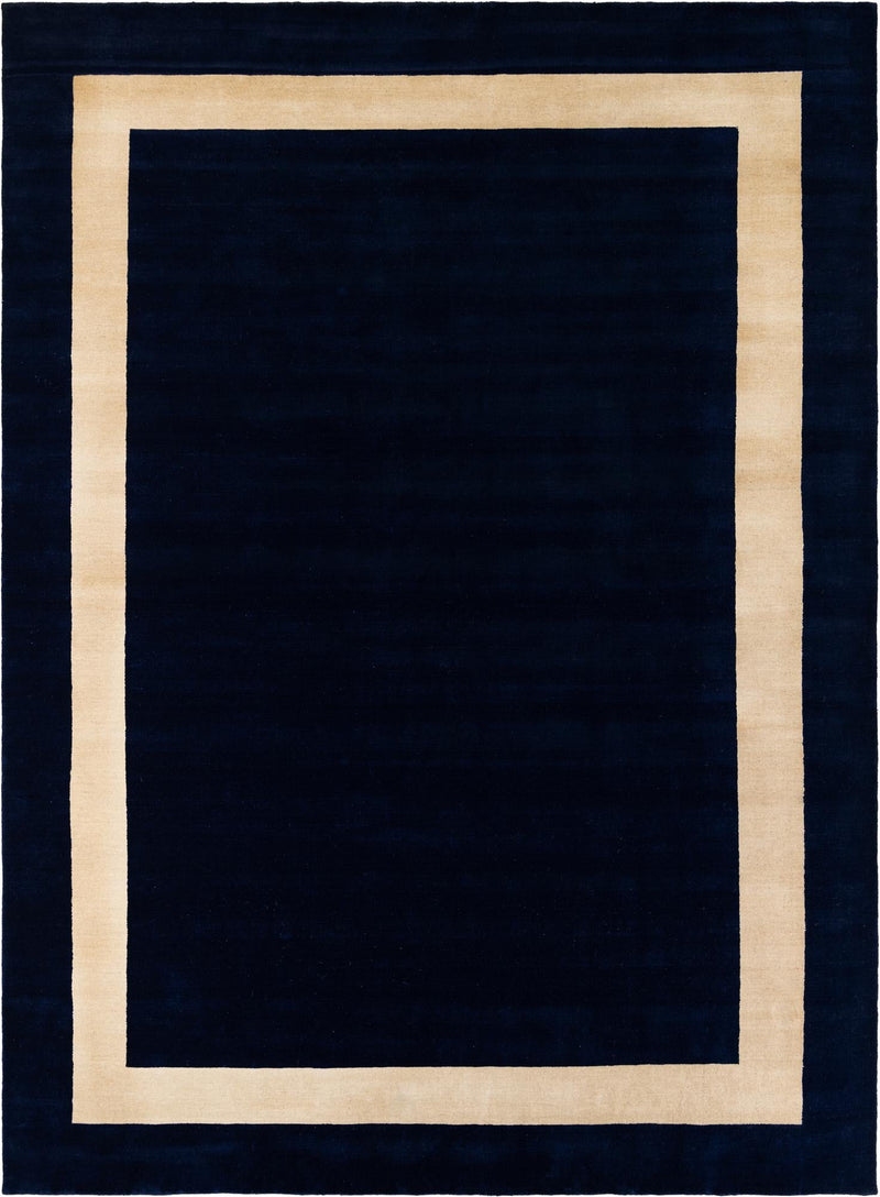 Zara Hills Wool Collection Area Rug - Glenway Rectangle Cobalt Blue  lifestyle 3