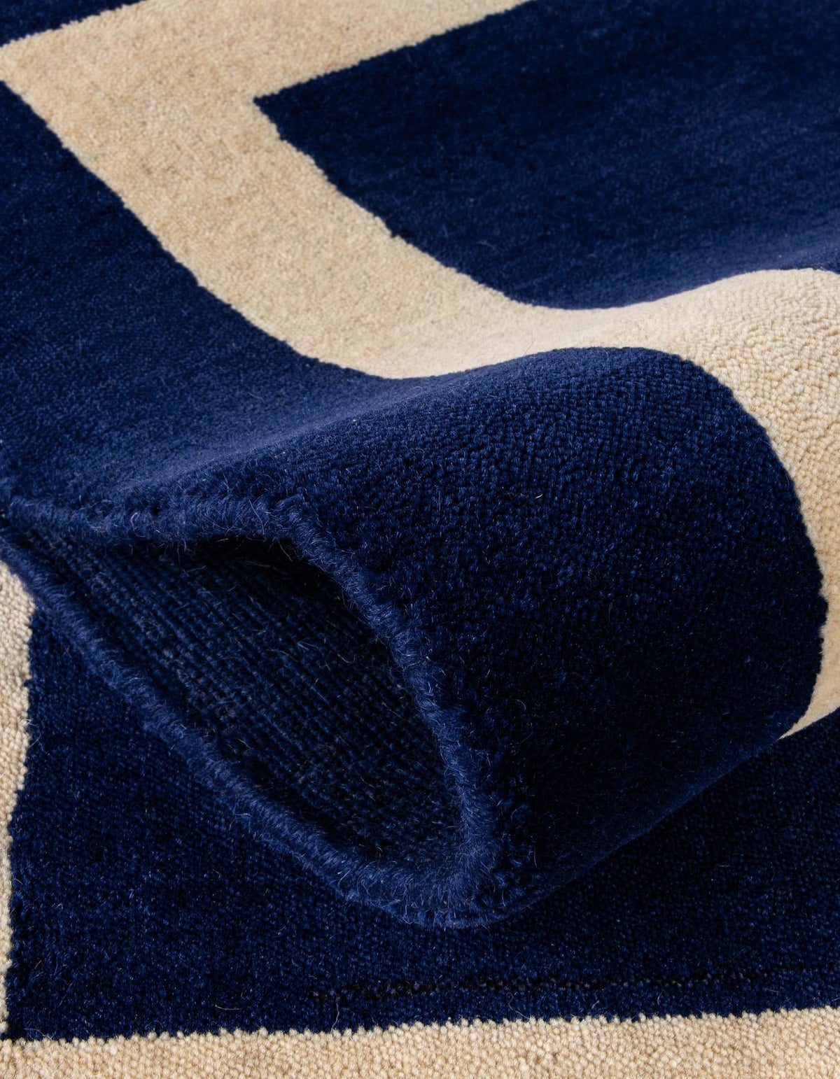 Zara Hills Wool Collection Area Rug - Glenway Rectangle Cobalt Blue  lifestyle 12