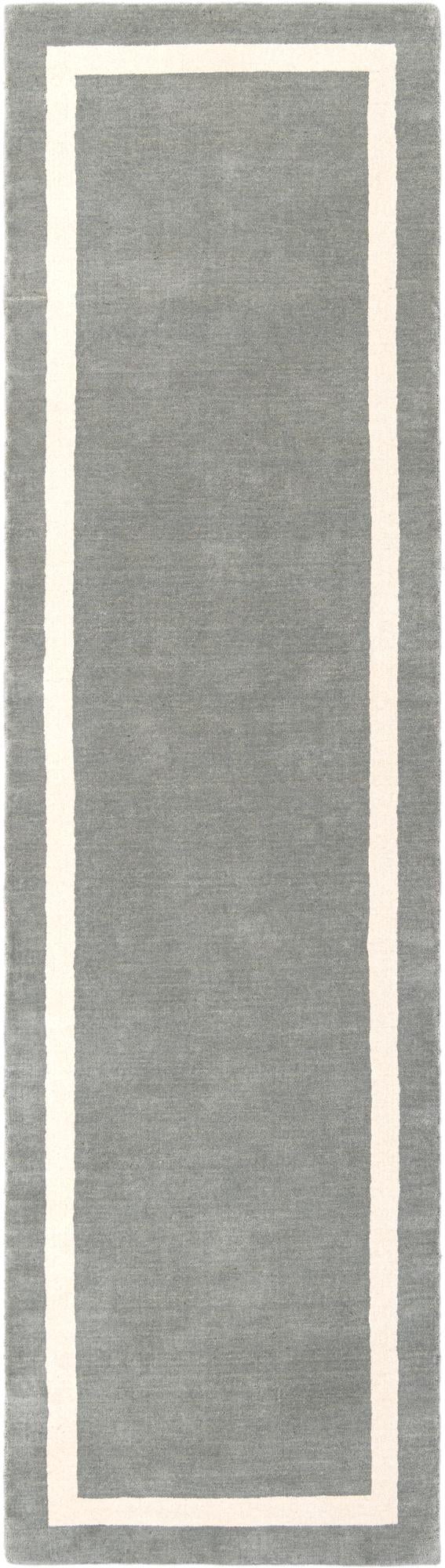 Savannah Borders Wool Collection Area Rug - Chatham Runner Earl Gray  lifestyle 121