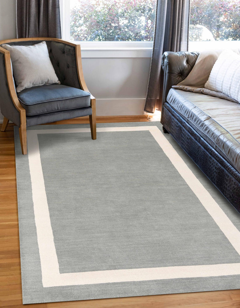 Zara Hills Wool Collection Area Rug - Glenway Rectangle Earl Gray  lifestyle 3