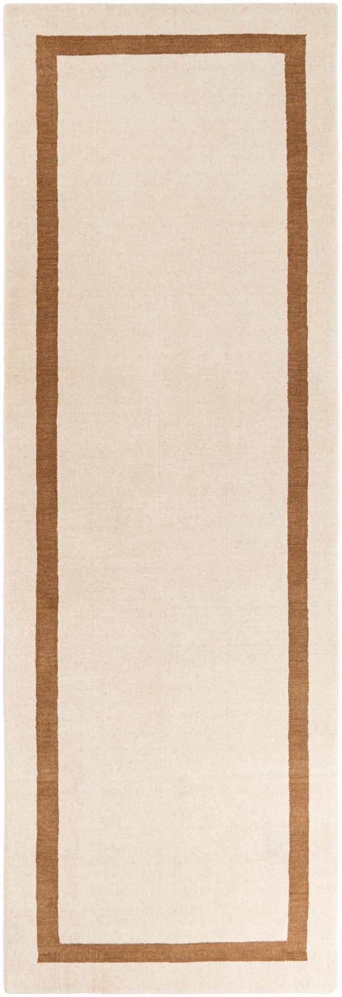 Savannah Borders Wool Collection Area Rug - Chatham Runner Ivory  lifestyle 125