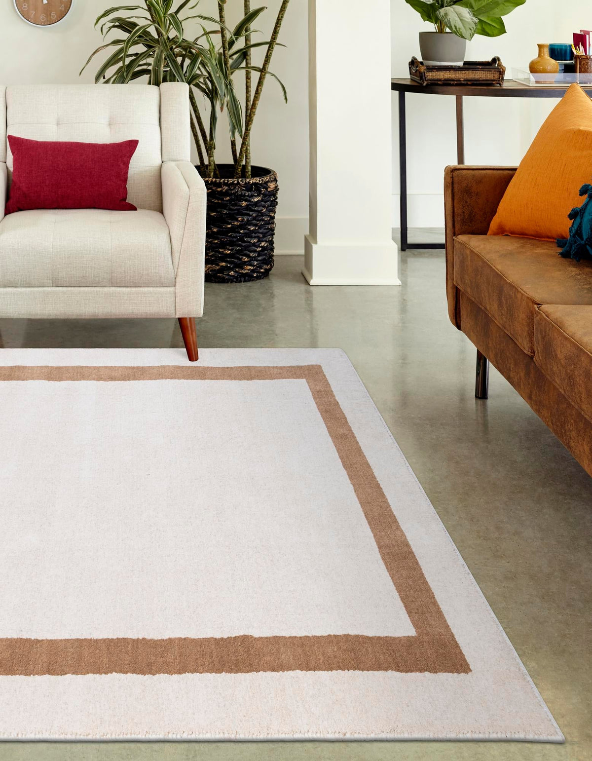 Zara Hills Wool Collection Area Rug - Glenway Rectangle Ivory  lifestyle 11