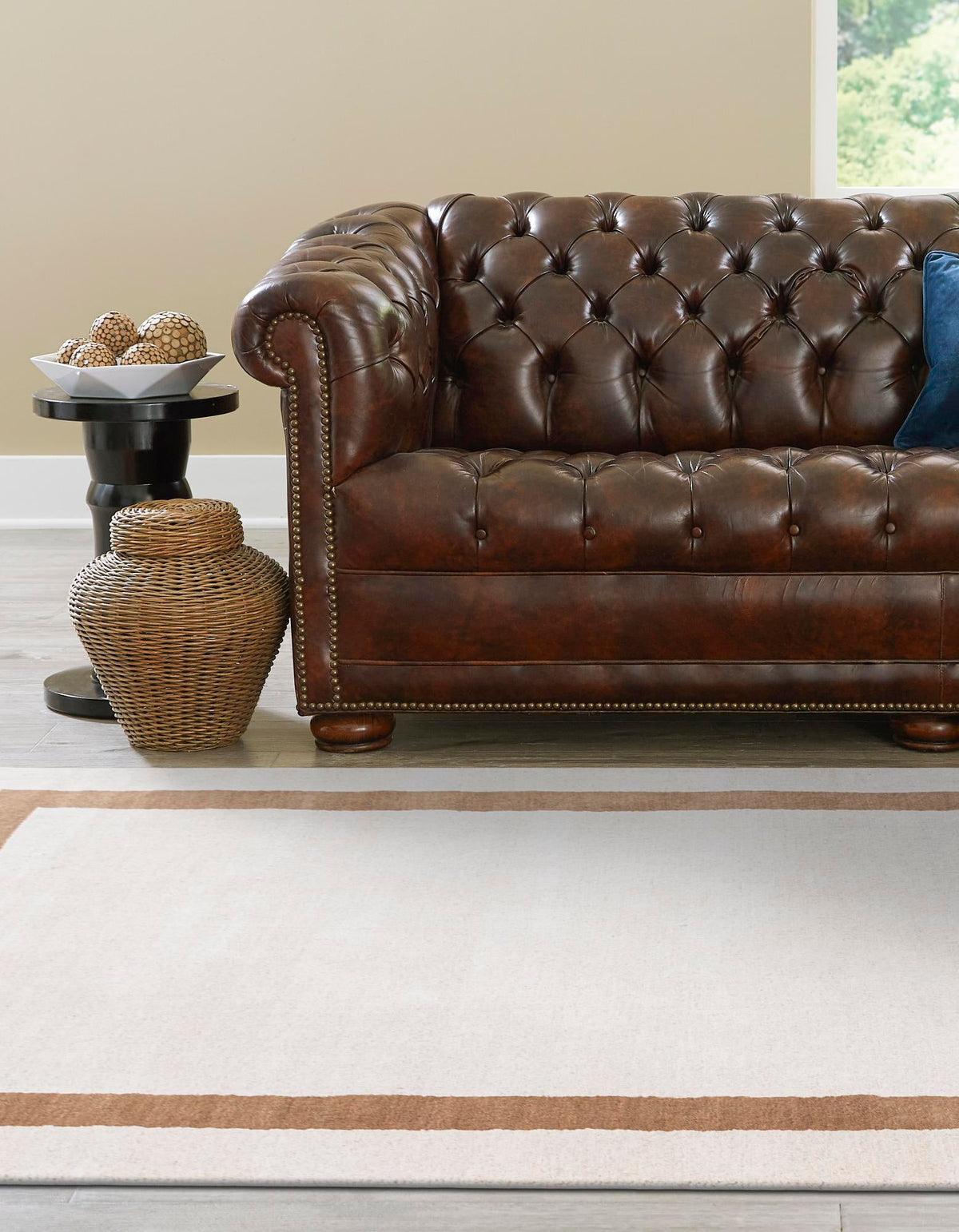 Zara Hills Wool Collection Area Rug - Glenway Rectangle Ivory  lifestyle 15