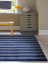 Zara Hills Wool Collection Area Rug - Savannah Rectangle Cobalt Blue  lifestyle 7