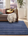 Zara Hills Wool Collection Area Rug - Savannah Rectangle Cobalt Blue  lifestyle 10