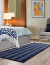 Zara Hills Wool Collection Area Rug - Savannah Runner Cobalt Blue  lifestyle 16