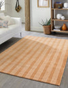 Zara Hills Wool Collection Area Rug - Savannah Rectangle Latte Brown  lifestyle 3