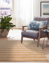 Zara Hills Wool Collection Area Rug - Savannah Rectangle Latte Brown  lifestyle 17