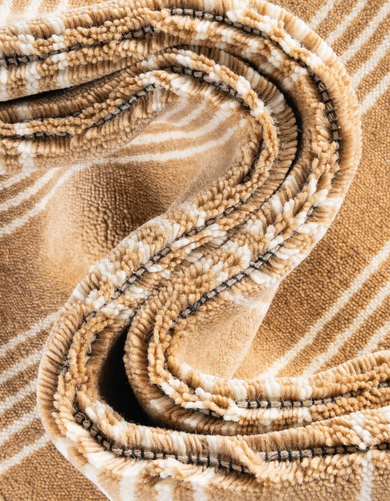 Zara Hills Wool Collection Area Rug - Savannah Runner Coffee Brown  lifestyle 20