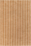 Hampton Stripes Wool Collection Area Rug - Montauk Rectangle Latte Brown  lifestyle 2