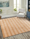 Zara Hills Wool Collection Area Rug - Savannah Square Latte Brown  lifestyle 23