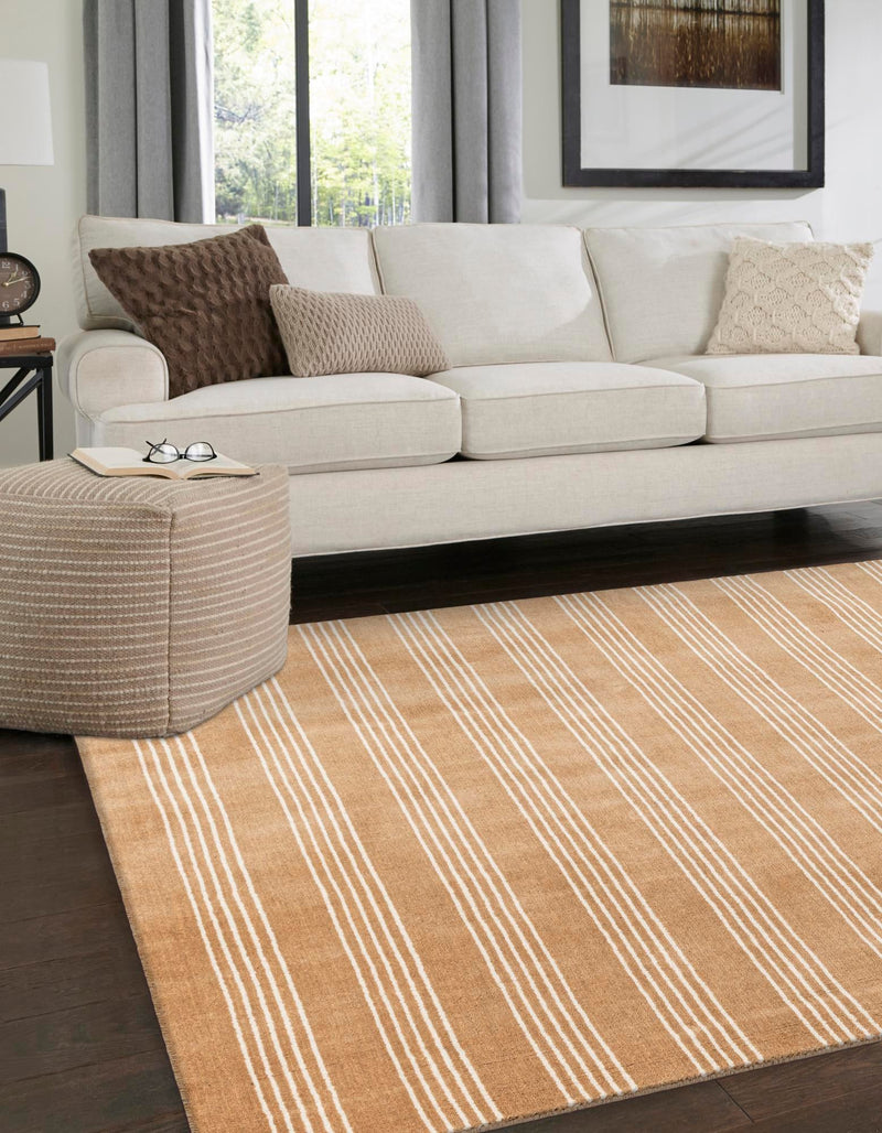 Zara Hills Wool Collection Area Rug - Savannah Square Latte Brown  lifestyle 37
