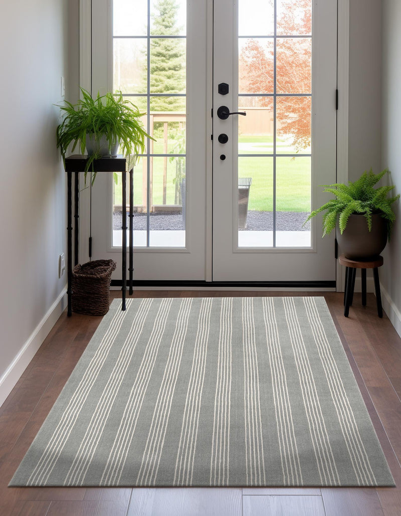Zara Hills Wool Collection Area Rug - Savannah Rectangle Earl Gray  lifestyle 2