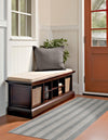 Zara Hills Wool Collection Area Rug - Savannah Runner Earl Gray  lifestyle 11
