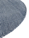 Jill Zarin Malibu Sands Outdoor Collection Area Rug - Pebble (Navy Sky) Round Navy Sky  lifestyle 6