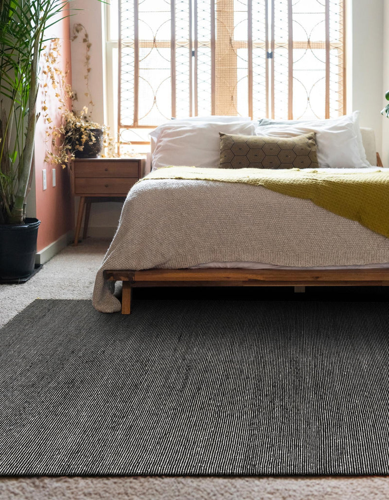 Jill Zarin Malibu Sands Outdoor Collection Area Rug - Pebble (Black Sky) Rectangle Black Sky  lifestyle 4