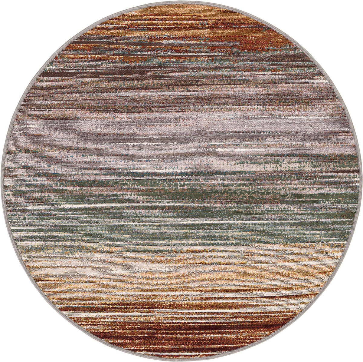 Urban Terrace Collection Area Rug -  Corsica Round Multi  lifestyle 41