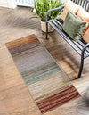Urban Terrace Collection Area Rug -  Corsica Runner Multi  lifestyle 24