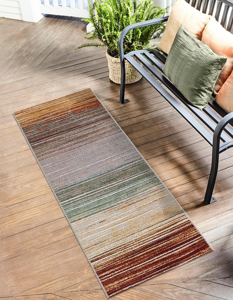 Urban Terrace Collection Area Rug -  Corsica Runner Multi  lifestyle 24