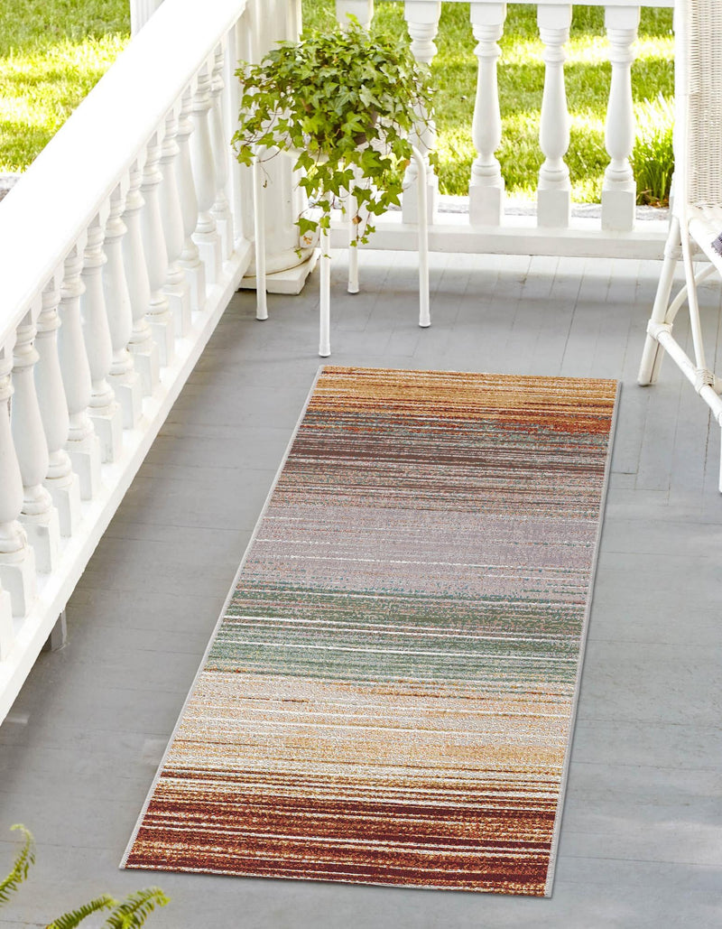 Urban Terrace Collection Area Rug -  Corsica Runner Multi  lifestyle 27