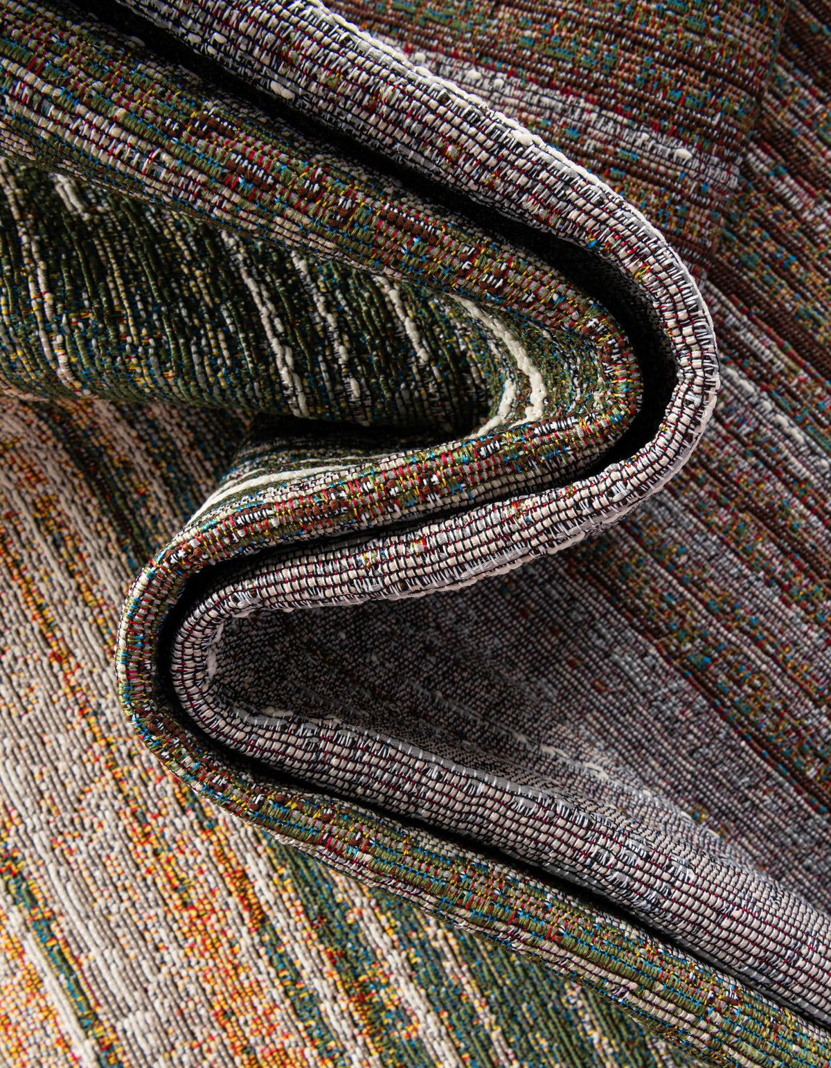 Urban Terrace Collection Area Rug -  Corsica Runner Multi  lifestyle 36