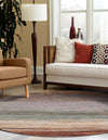 Urban Terrace Collection Area Rug -  Corsica Round Multi  lifestyle 14