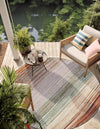 Urban Terrace Collection Area Rug -  Corsica Round Multi  lifestyle 16